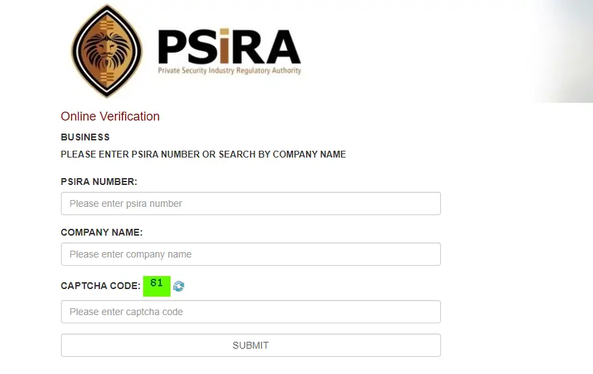 Psira Verification Portal