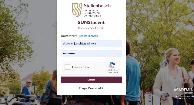 Stellenbosch University Online Application