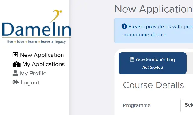 Damelin University Online Application