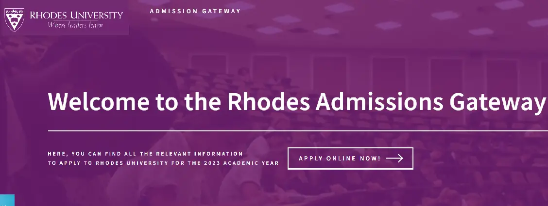 Rhodes University Online Application
