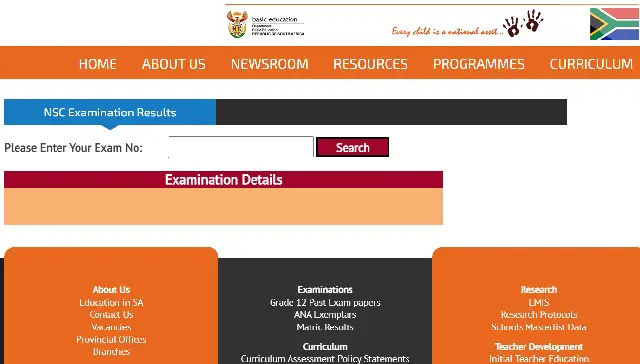 NSC Statement of Results