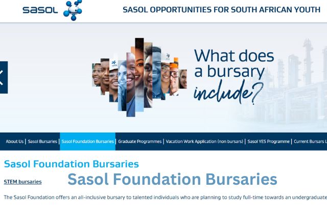 Sasol Foundation Bursaries
