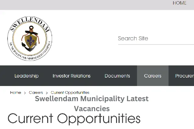 Swellendam Municipality Latest Vacancies