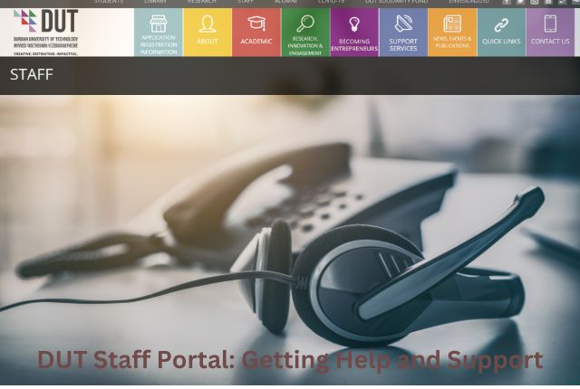 DUT Staff Portal Getting Help and Support