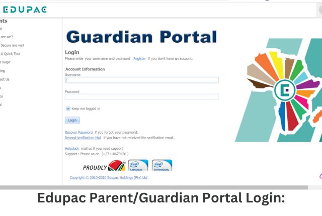 Edupac ParentGuardian Portal Login
