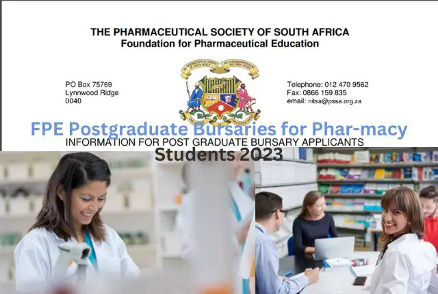 FPE Postgraduate Bursaries for Phar-macy Students 2023
