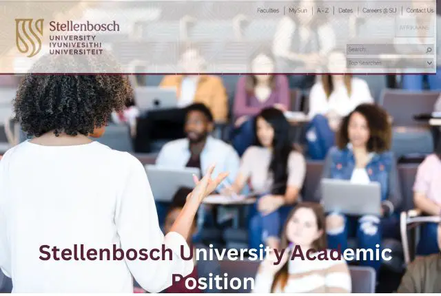 Stellenbosch University Academic Position