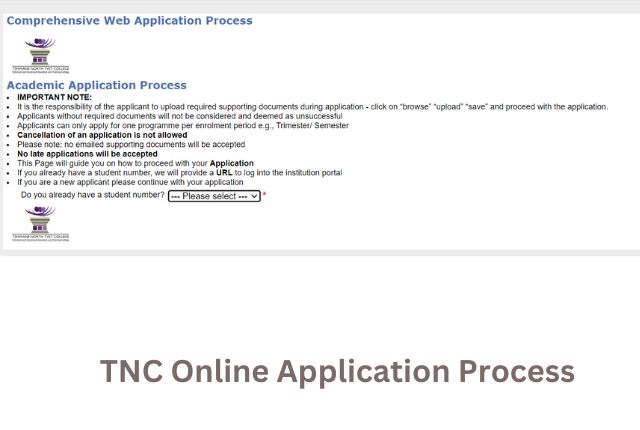 TNC Online Application Process
