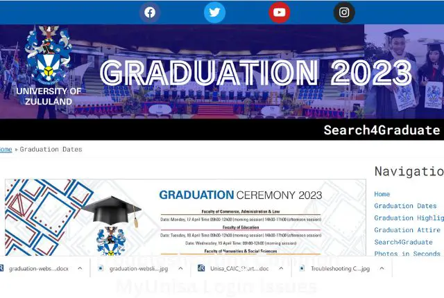 UNIZULU Graduation List for July 2023
