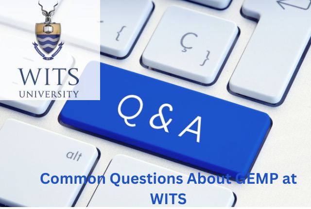 common questions about the GEMP at WITS