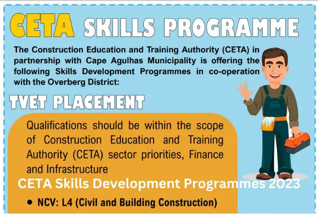 CETA Skills Development Programmes 2023