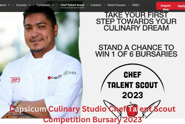 Capsicum Culinary Studio Chef Talent Scout Competition Bursary 2023