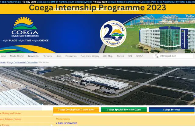 Coega Internship Programme 2023