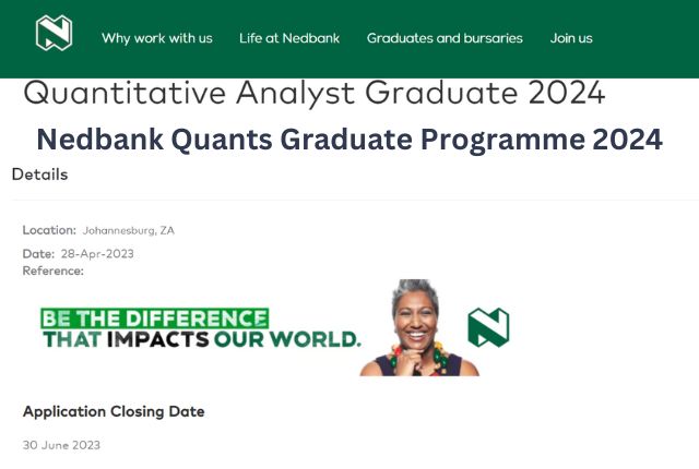 Nedbank Quants Graduate Programme 2024
