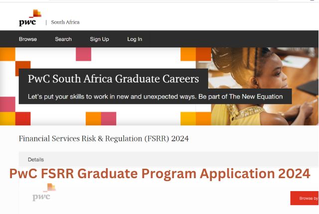 PwC FSRR Graduate Program Application 2024