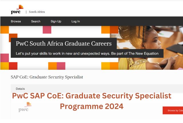 PwC SAP CoE Graduate Security Specialist Programme 2024