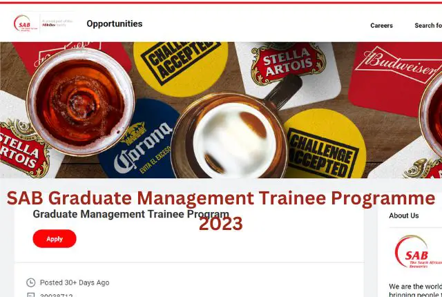 SAB Graduate Management Trainee Programme 2023