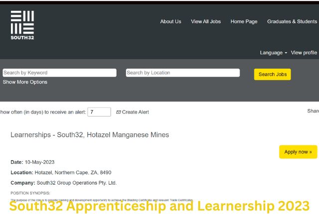 South32 Apprenticeship and Learnership 2023