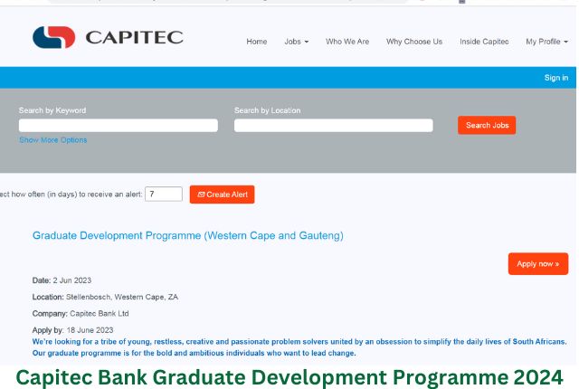 Capitec Bank Graduate Development Programme 2024