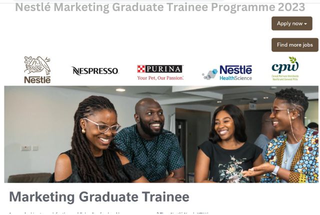Nestlé Marketing Graduate Trainee Programme 2023