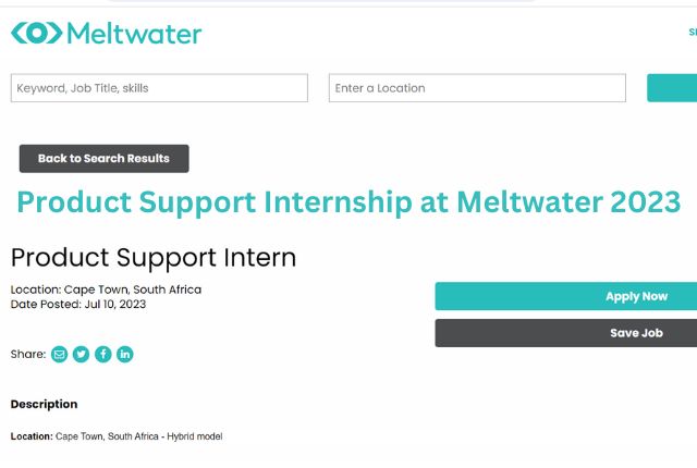 Product Support Internship at Meltwater 2023