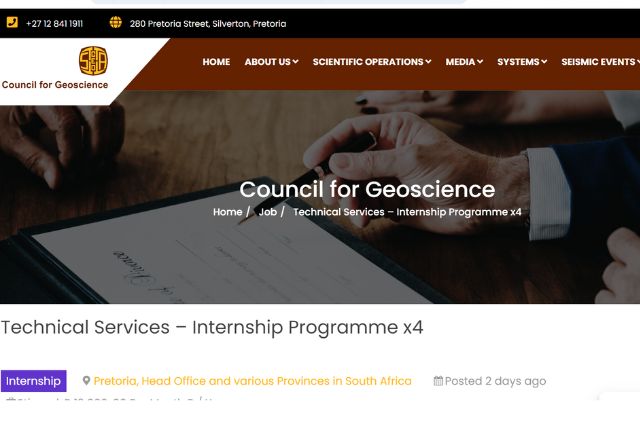 Technical Services Internship Programme 2023