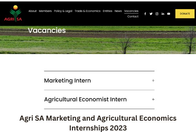 Agri SA Marketing and Agricultural Economics Internships 2023