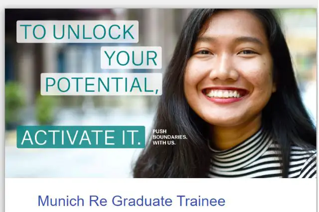 Munich Re Graduate Trainee Programme 2023