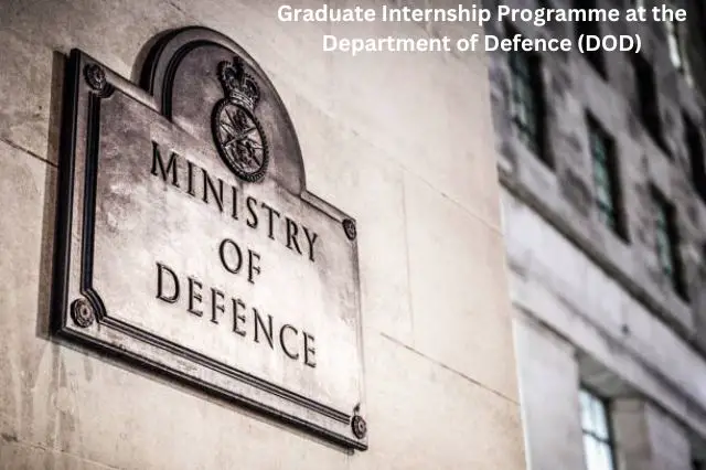 Graduate Internship Programme at the Department of Defence (DOD)