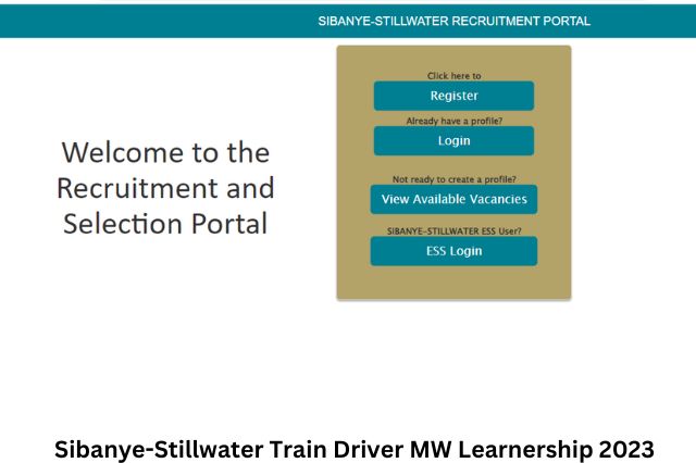 Sibanye-Stillwater Train Driver MW Learnership 2023
