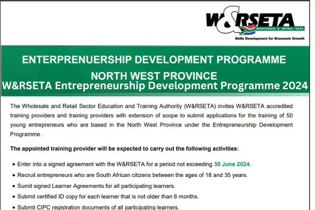 Entrepreneurial Potential: W&RSETA's Development Programme in North West Province.