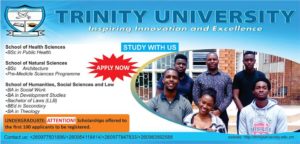 Trinity University,TU Zambia Admission and Application Forms: 2024/2025 - How to Apply?