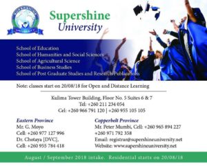 Supershine University Online Application Forms - 2020/2021 Admission