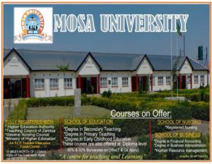 Mosa university Admission Requirements: 2024/2025