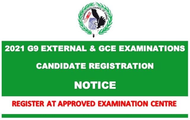 Reminder: Grade 9 and GCE Registration Deadline - 2021 Exam